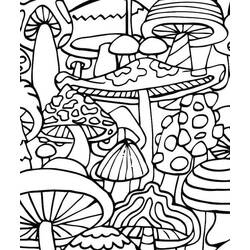 Dessin à colorier: Champignon (Nature et saisons) #174110 - Coloriages à Imprimer Gratuits