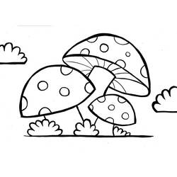 Dessin à colorier: Champignon (Nature et saisons) #174112 - Coloriages à Imprimer Gratuits
