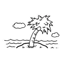 Dessin à colorier: Cocotier (Nature et saisons) #162391 - Coloriages à Imprimer Gratuits