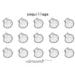 Dessin à colorier: Coquillage (Nature et saisons) #163169 - Coloriages à Imprimer Gratuits