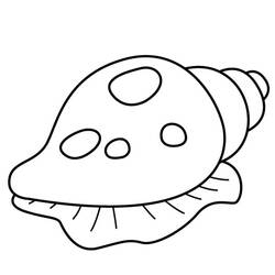 Dessin à colorier: Coquillage (Nature et saisons) #163193 - Coloriages à Imprimer Gratuits