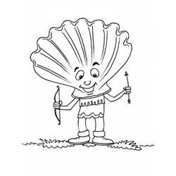 Dessin à colorier: Coquillage (Nature et saisons) #163197 - Coloriages à Imprimer Gratuits
