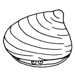Dessin à colorier: Coquillage (Nature et saisons) #163207 - Coloriages à Imprimer Gratuits