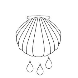 Dessin à colorier: Coquillage (Nature et saisons) #163285 - Coloriages à Imprimer Gratuits