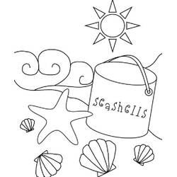 Dessin à colorier: Coquillage (Nature et saisons) #163323 - Coloriages à Imprimer Gratuits