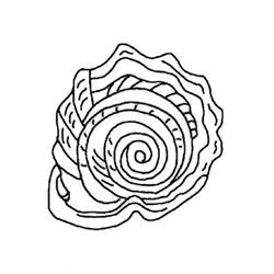 Dessin à colorier: Coquillage (Nature et saisons) #163356 - Coloriages à Imprimer Gratuits