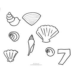 Dessin à colorier: Coquillage (Nature et saisons) #163380 - Coloriages à Imprimer Gratuits