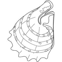 Dessin à colorier: Coquillage (Nature et saisons) #163385 - Coloriages à Imprimer Gratuits