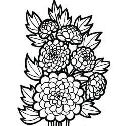 Dessin à colorier: Dahlia (Nature et saisons) #176504 - Coloriages à Imprimer Gratuits