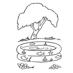 Dessin à colorier: Été (Nature et saisons) #177269 - Coloriages à Imprimer Gratuits