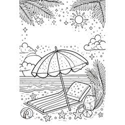 Dessin à colorier: Été (Nature et saisons) #218914 - Coloriages à Imprimer Gratuits