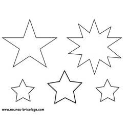 Dessin à colorier: Étoiles (Nature et saisons) #155869 - Coloriages à Imprimer Gratuits