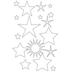 Dessin à colorier: Étoiles (Nature et saisons) #155882 - Coloriages à Imprimer Gratuits