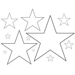 Dessin à colorier: Étoiles (Nature et saisons) #177541 - Coloriages à Imprimer Gratuits