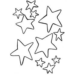 Dessin à colorier: Étoiles (Nature et saisons) #177543 - Coloriages à Imprimer Gratuits