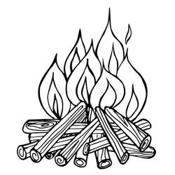 Dessins à colorier: Feu - Coloriages à Imprimer Gratuits
