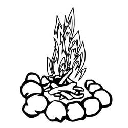 Dessin à colorier: Feu (Nature et saisons) #188314 - Coloriages à Imprimer Gratuits