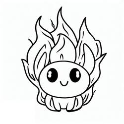Dessin à colorier: Feu (Nature et saisons) #188327 - Coloriages à Imprimer Gratuits