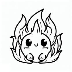Dessin à colorier: Feu (Nature et saisons) #188328 - Coloriages à Imprimer Gratuits