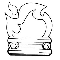 Dessin à colorier: Feu (Nature et saisons) #188329 - Coloriages à Imprimer Gratuits