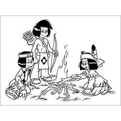 Dessin à colorier: Feu de camp (Nature et saisons) #156773 - Coloriages à Imprimer Gratuits