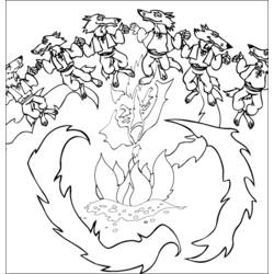 Dessin à colorier: Feu de camp (Nature et saisons) #156806 - Coloriages à Imprimer Gratuits