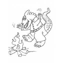 Dessin à colorier: Feu de camp (Nature et saisons) #156831 - Coloriages à Imprimer Gratuits