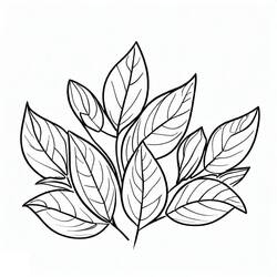 Dessin à colorier: Feuille (Nature et saisons) #191812 - Coloriages à Imprimer Gratuits