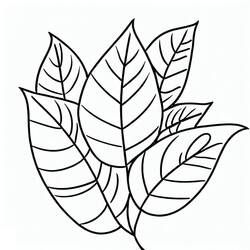 Dessin à colorier: Feuille (Nature et saisons) #191813 - Coloriages à Imprimer Gratuits