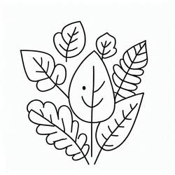 Dessin à colorier: Feuille (Nature et saisons) #191814 - Coloriages à Imprimer Gratuits