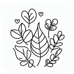 Dessin à colorier: Feuille (Nature et saisons) #191815 - Coloriages à Imprimer Gratuits