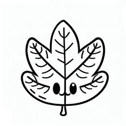 Dessin à colorier: Feuille (Nature et saisons) #191822 - Coloriages à Imprimer Gratuits
