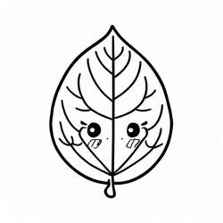 Dessin à colorier: Feuille (Nature et saisons) #191823 - Coloriages à Imprimer Gratuits