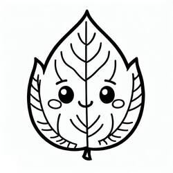 Dessin à colorier: Feuille (Nature et saisons) #191824 - Coloriages à Imprimer Gratuits