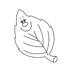 Dessin à colorier: Feuille (Nature et saisons) #191825 - Coloriages à Imprimer Gratuits