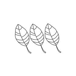 Dessin à colorier: Feuille (Nature et saisons) #191827 - Coloriages à Imprimer Gratuits