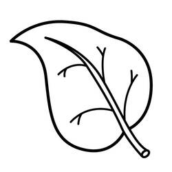 Dessin à colorier: Feuille (Nature et saisons) #191836 - Coloriages à Imprimer Gratuits