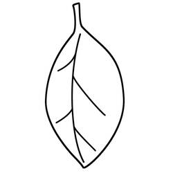 Dessin à colorier: Feuille (Nature et saisons) #191839 - Coloriages à Imprimer Gratuits