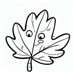 Dessin à colorier: Feuille (Nature et saisons) #191846 - Coloriages à Imprimer Gratuits