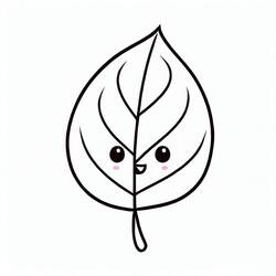 Dessin à colorier: Feuille (Nature et saisons) #191847 - Coloriages à Imprimer Gratuits