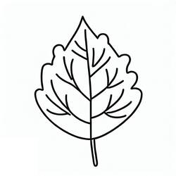 Dessin à colorier: Feuille (Nature et saisons) #191849 - Coloriages à Imprimer Gratuits