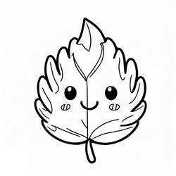 Dessin à colorier: Feuille (Nature et saisons) #191850 - Coloriages à Imprimer Gratuits