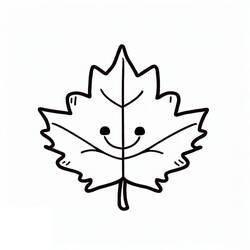 Dessin à colorier: Feuille d’Erable (Nature et saisons) #190243 - Coloriages à Imprimer Gratuits