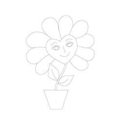 Dessin à colorier: Fleur (Nature et saisons) #170883 - Coloriages à Imprimer Gratuits