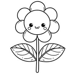 Dessin à colorier: Fleur (Nature et saisons) #213413 - Coloriages à Imprimer Gratuits