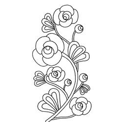 Dessin à colorier: Fleurs (Nature et saisons) #155004 - Coloriages à Imprimer Gratuits