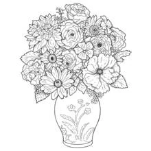 Dessin à colorier: Fleurs (Nature et saisons) #155075 - Coloriages à Imprimer Gratuits