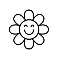 Dessin à colorier: Fleurs (Nature et saisons) #155178 - Coloriages à Imprimer Gratuits