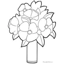 Dessin à colorier: Fleurs (Nature et saisons) #155201 - Coloriages à Imprimer Gratuits