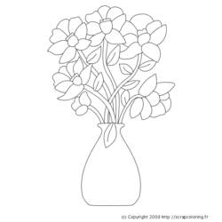 Dessin à colorier: Fleurs (Nature et saisons) #155224 - Coloriages à Imprimer Gratuits